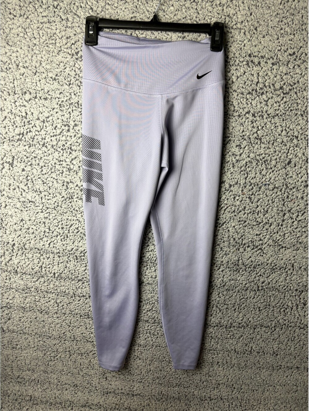 Nike Power Studio 7/8 Leggings Womens Small Purple Dri-FIT Graphic High Rise